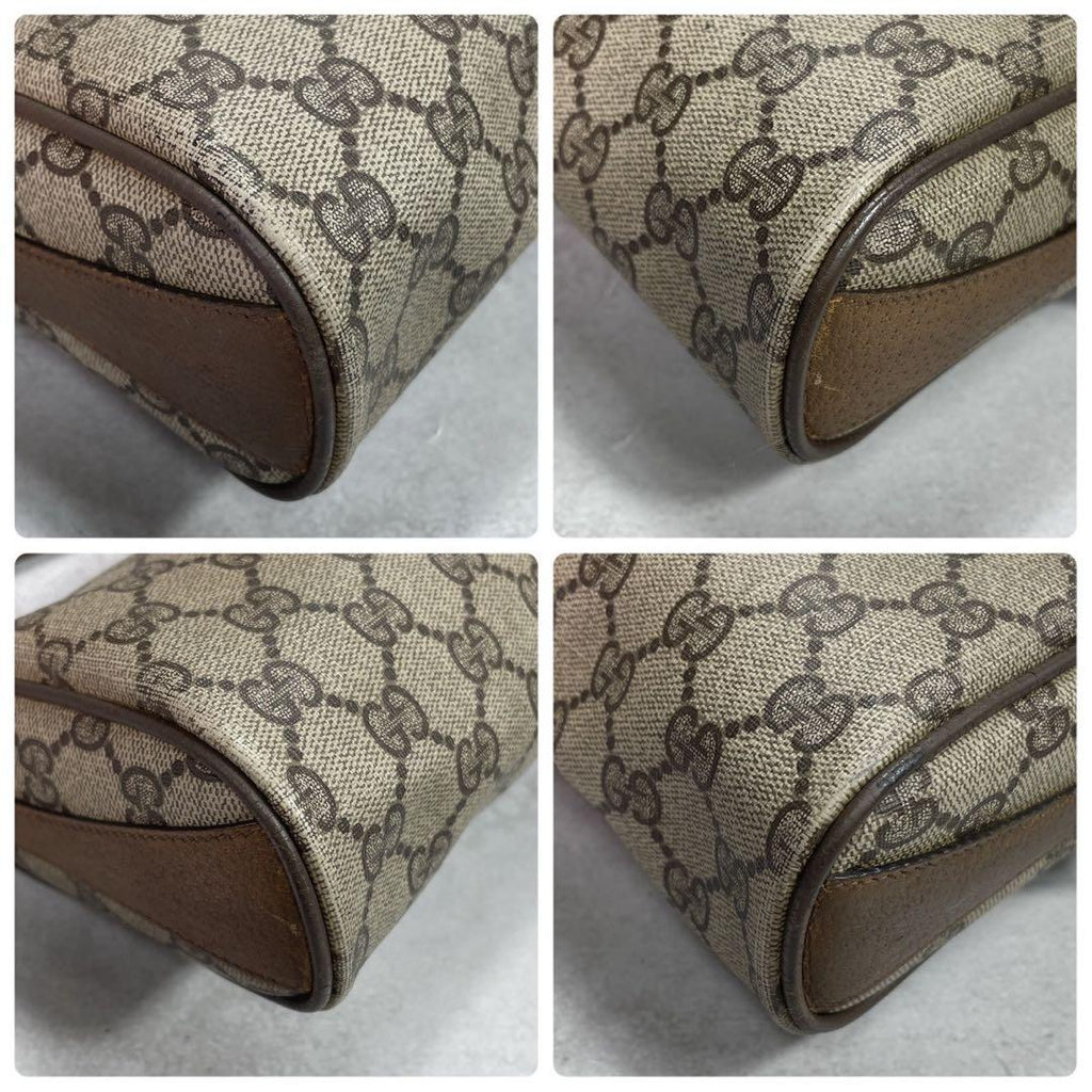 Gucci GG Sherry Line Shoulder Bag Brown Logo — view 8