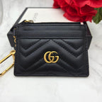 Gucci Marmont Quilted Coin Case Wallet