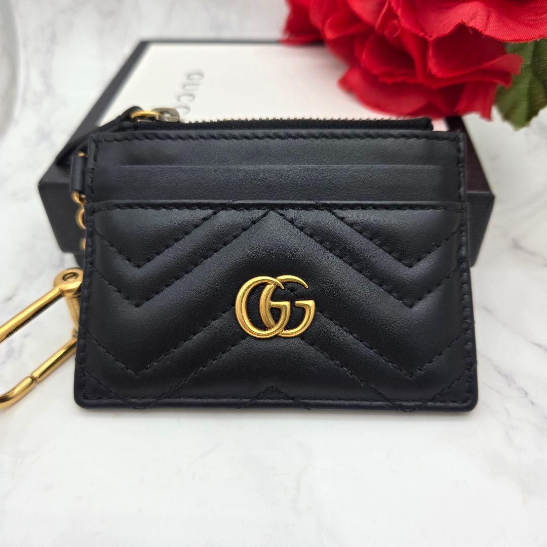 Gucci Marmont Quilted Coin Case Wallet