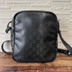 Gucci GG Supreme Nylon Leather Messenger Shoulder Bag — view 2