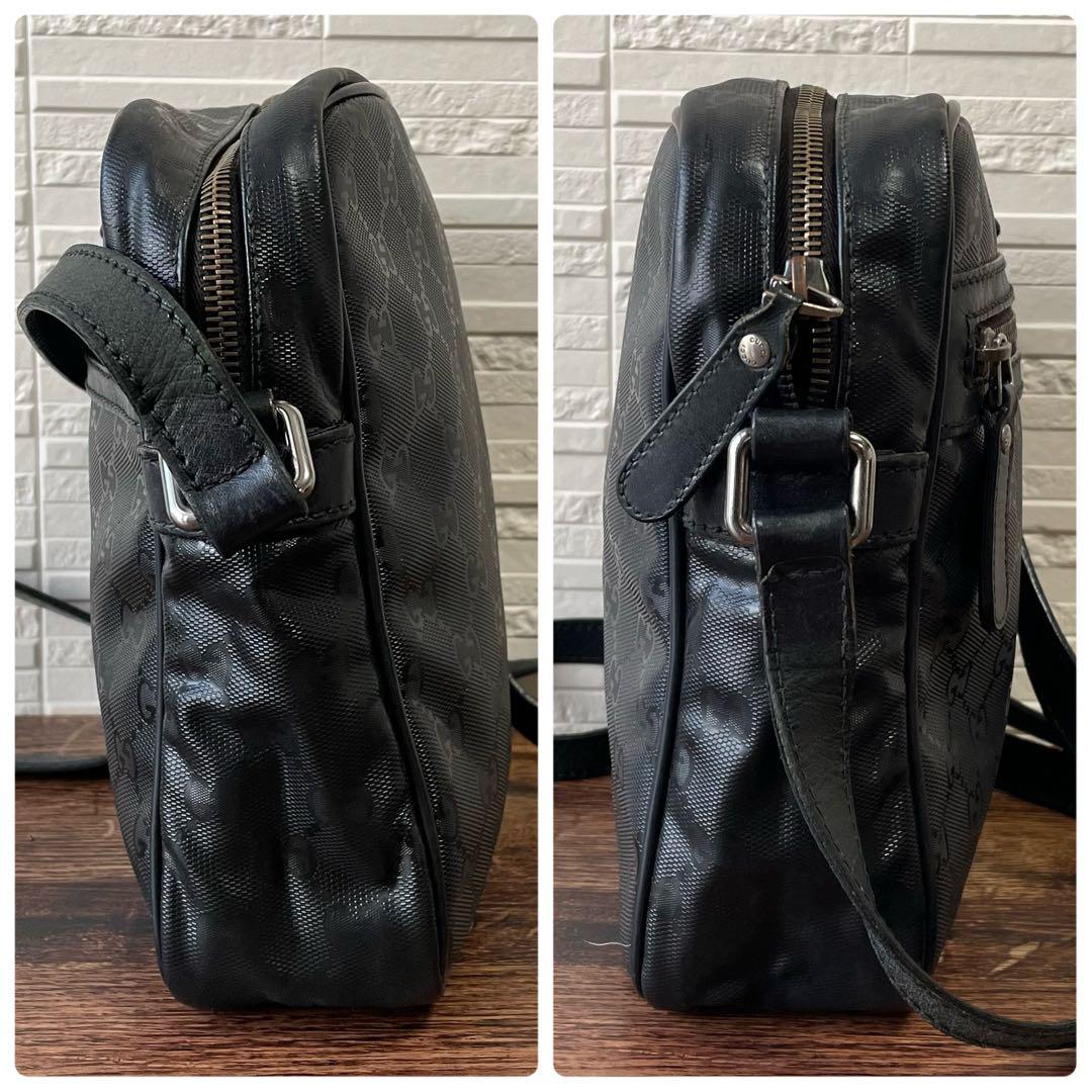 Gucci GG Supreme Nylon Leather Messenger Shoulder Bag — view 4