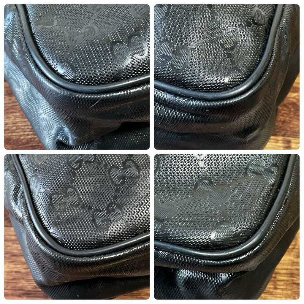 Gucci GG Supreme Nylon Leather Messenger Shoulder Bag — view 6