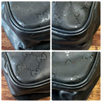 Gucci GG Supreme Nylon Leather Messenger Shoulder Bag — view 6