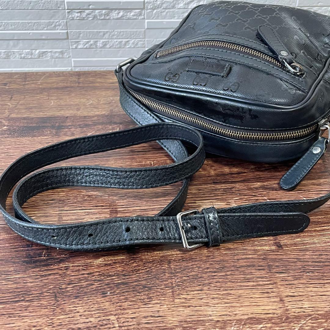 Gucci GG Supreme Nylon Leather Messenger Shoulder Bag — view 7
