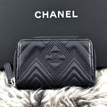Chanel Wallet V-stitch Coin Purse