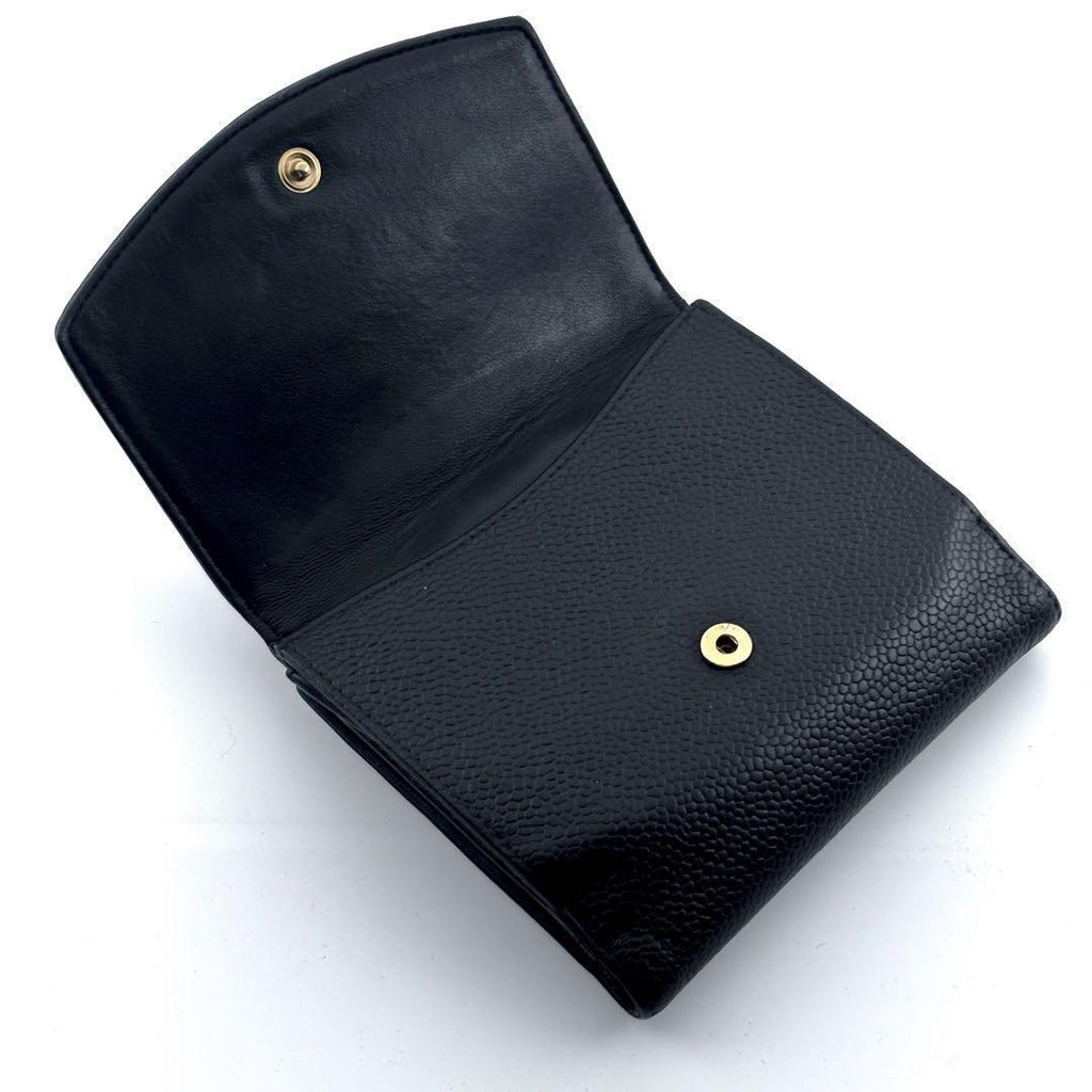 Chanel Wallet Coco Stitch Caviar Snap Bifold — view 5