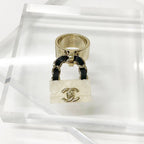 Chanel Coco Mark Quilted Bag Charm Ring — view 2