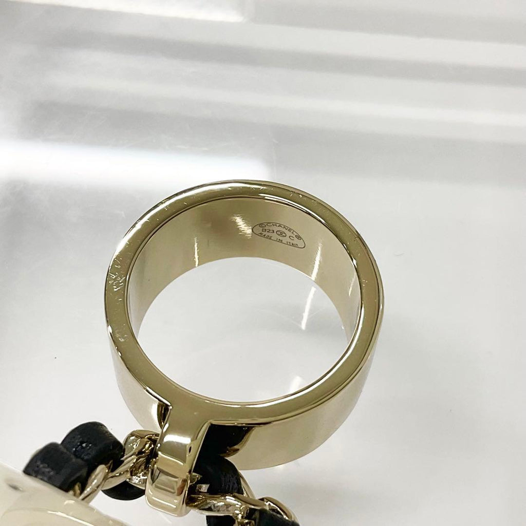 Chanel Coco Mark Quilted Bag Charm Ring — view 5