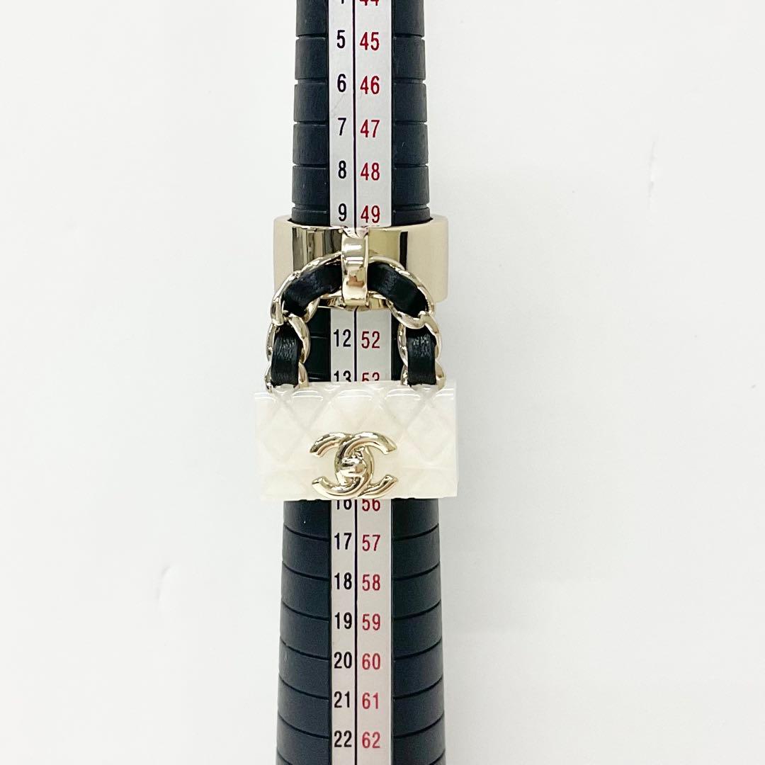 Chanel Coco Mark Quilted Bag Charm Ring — view 6