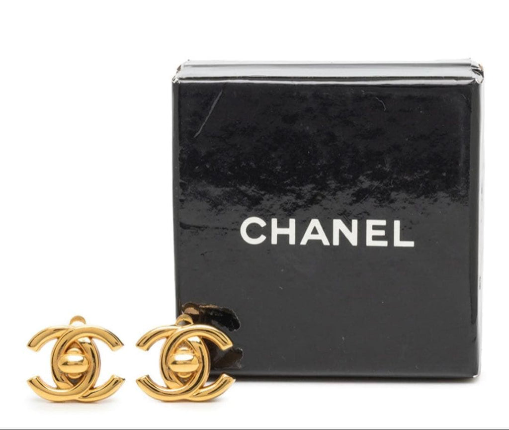Chanel CC Logo Vintage Earrings — view 2