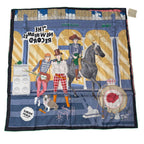 Hermes Carre 70 Silk Scarf New Herme Code Horse — view 3