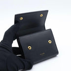 Celine Trifold Tri Foldwallet Black Wallet — view 2