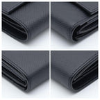 Celine Trifold Tri Foldwallet Black Wallet — view 8