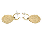 Chanel Mademoiselle Medal Motif Swing Earrings — view 3