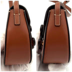Celine Shoulder Bag Cuir Mini Besace Brown — view 6