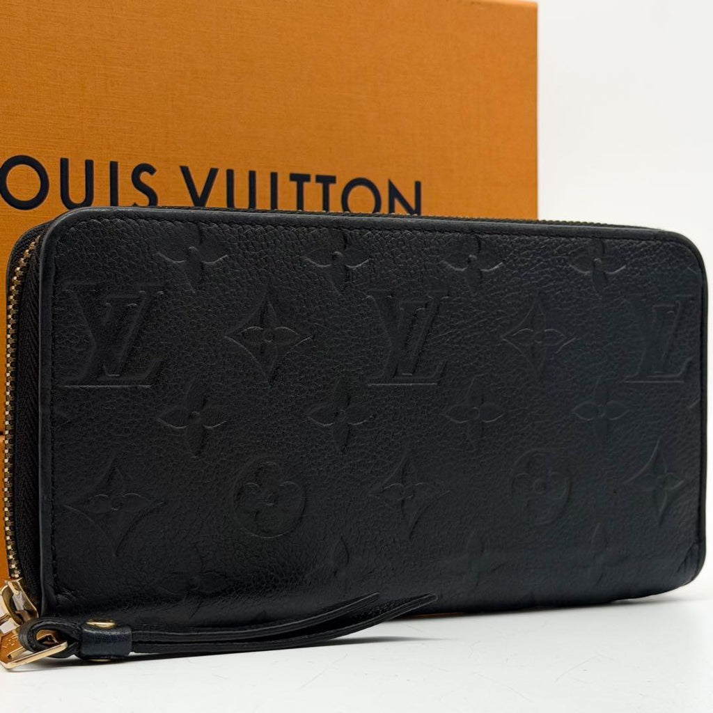 Louis Vuitton Zippy Wallet Empreinte Leather Round