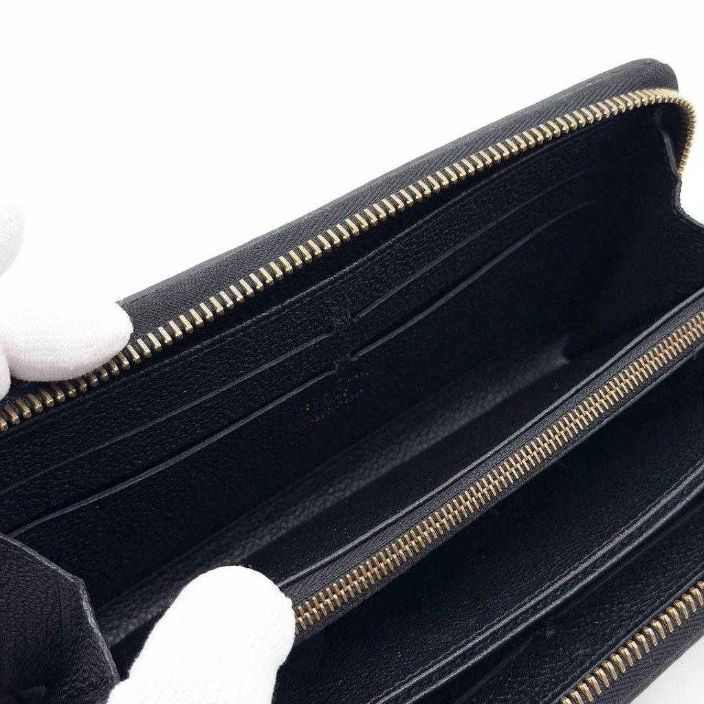 Louis Vuitton Zippy Wallet Empreinte Black Round — view 7