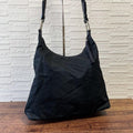 Prada Nylon Leather Oneshoulder Silver Black Handbag