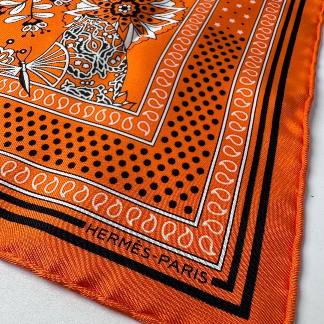 Hermes Carre 55 Silk Scarf Bandana — view 5