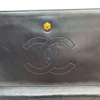 Chanel Lambskin Diagonal Stitch Chain Shoulder Bag CC Logo — view 9