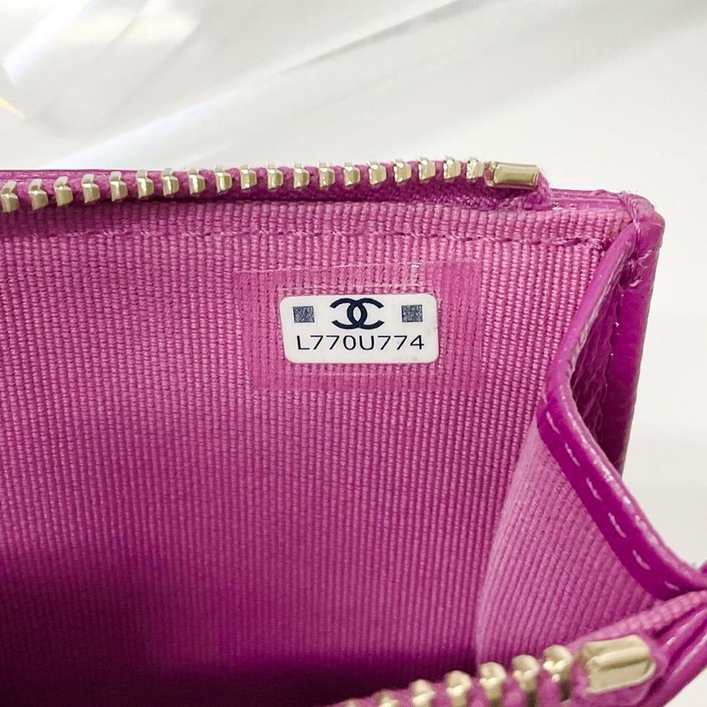 Chanel CC Logo Fragment Case Wallet Coin Card — view 9