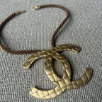 Chanel Vintage CC Logo Choker Necklace — view 2