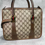 Gucci GG Sherry Line Shoulder Bag 2-Way Brown — view 3