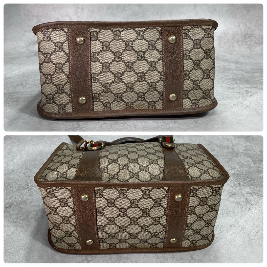Gucci GG Sherry Line Shoulder Bag 2-Way Brown — view 8