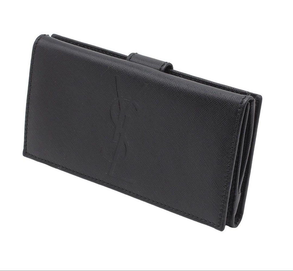 Saint Laurent Leather Monogram Bifold Wallet — view 3