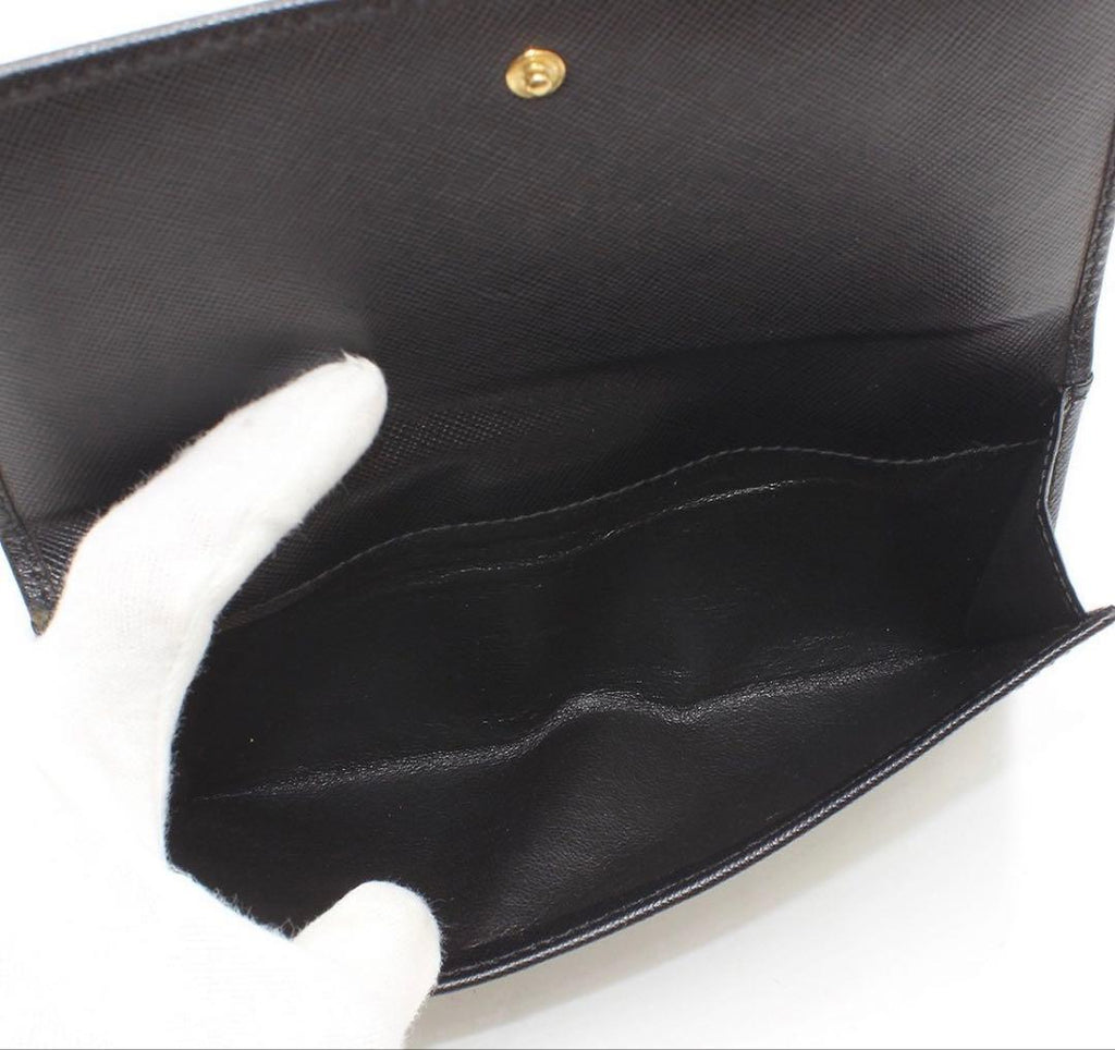Saint Laurent Leather Monogram Bifold Wallet — view 6