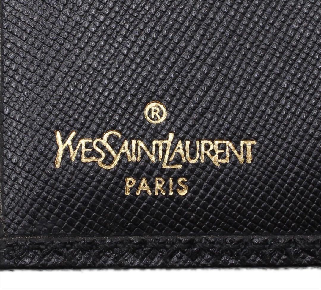 Saint Laurent Leather Monogram Bifold Wallet — view 8