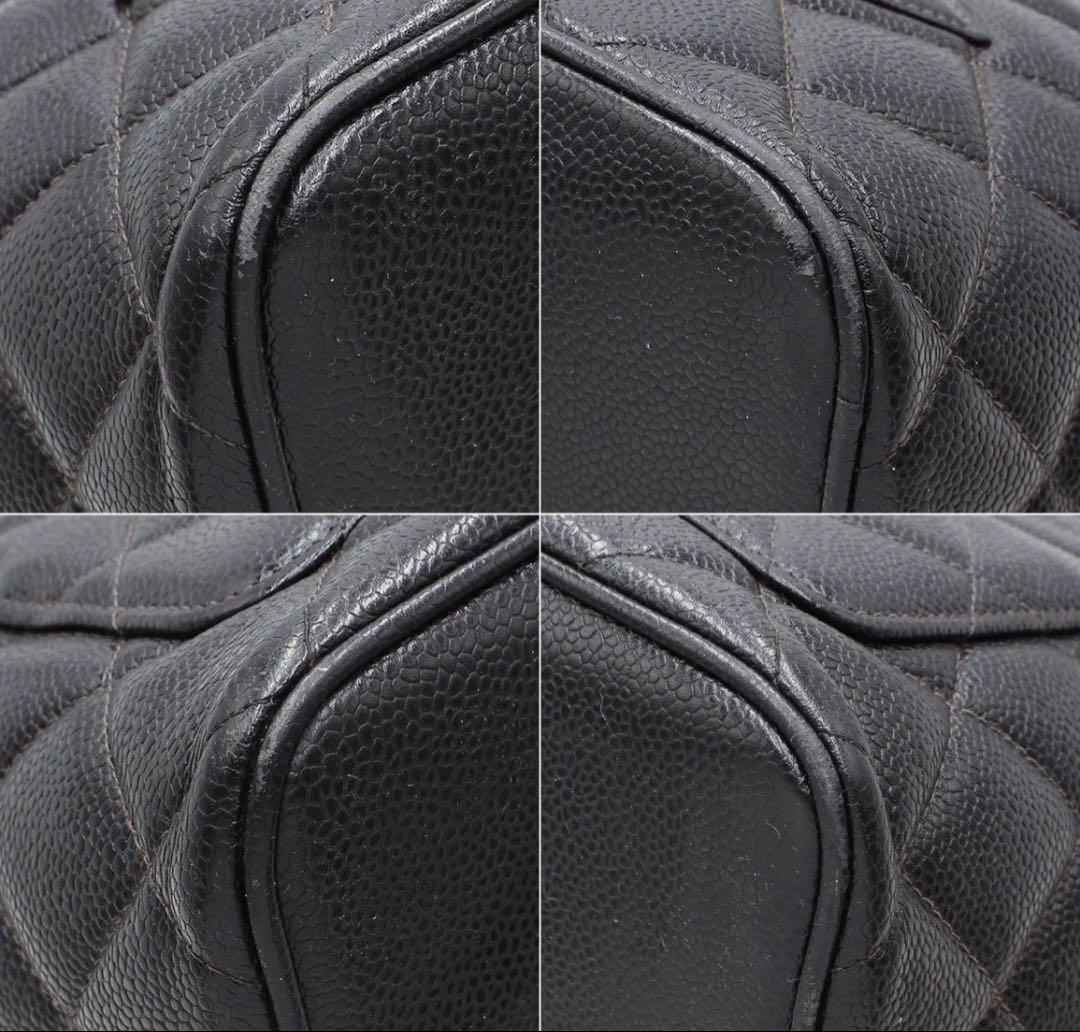 Chanel Quilted Caviar Leather Medallion Tote : Black