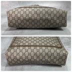 Gucci GG Sherry Line Tote Bag Brown Logo — view 8
