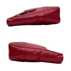 Chanel Quilted Lambskin Chain Shoulder Tote Red — view 4