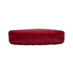 Chanel Quilted Lambskin Chain Shoulder Tote Red — view 5