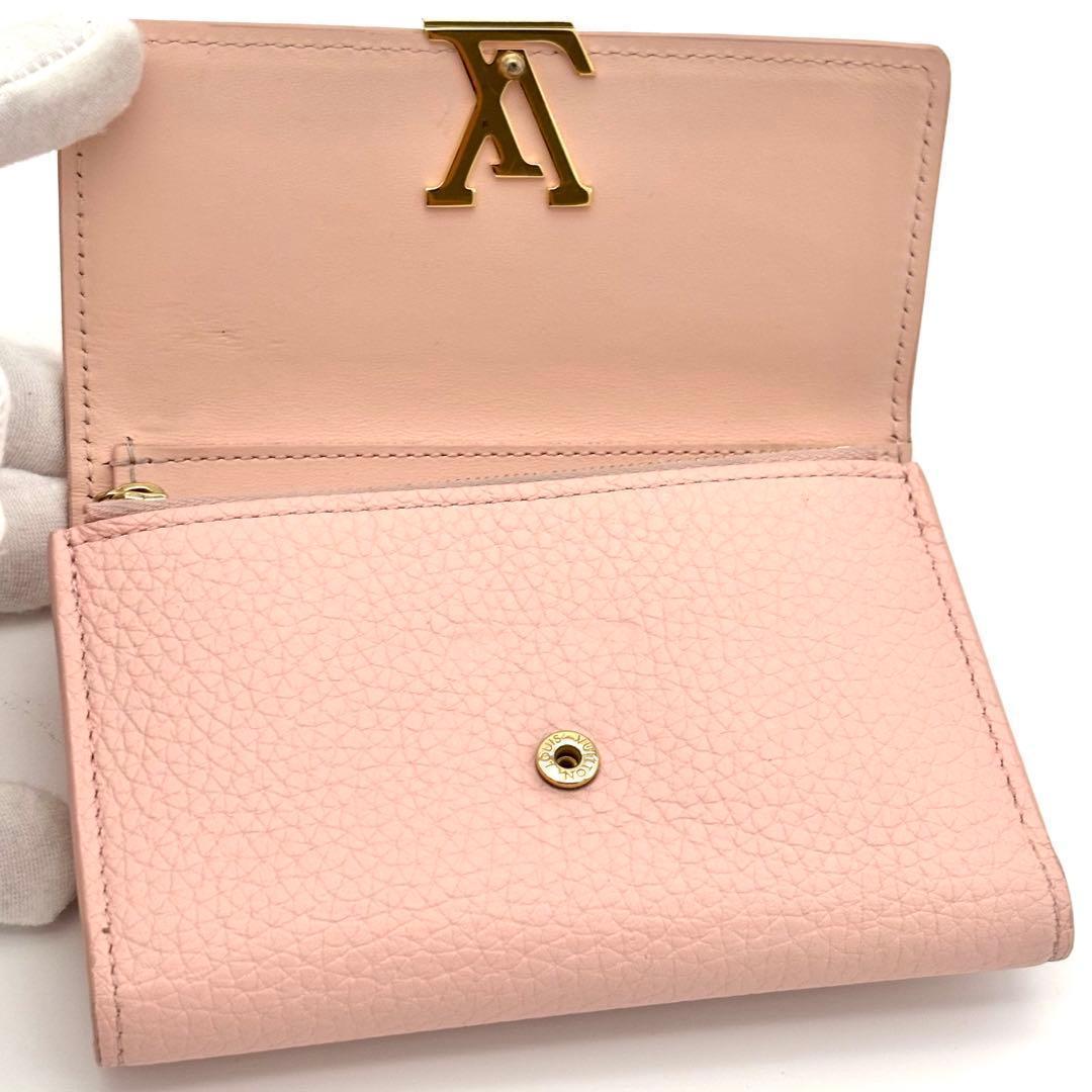 Louis Vuitton Wallet Portefeuille Capucines Compact Pink — view 3