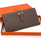 Hermes Bearn Classic Bifold Wallet Etoupe Leather Epsom
