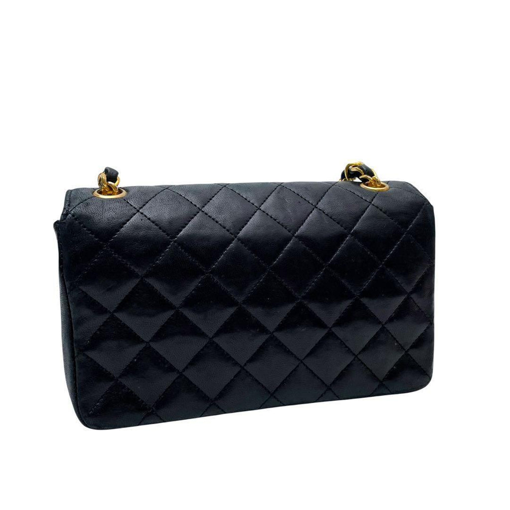 Chanel Mini Quilted Chain Shoulder Bag Lambskin CC Logo — view 2