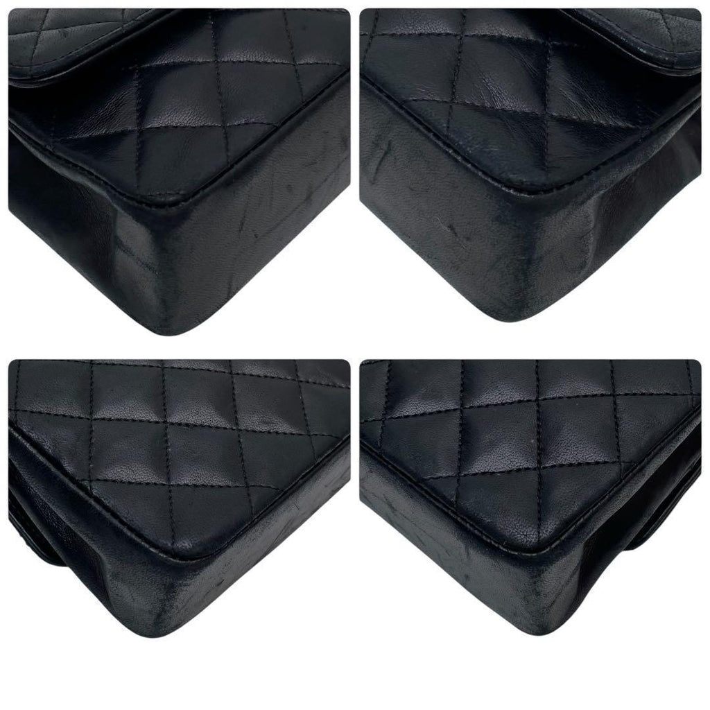 Chanel Mini Quilted Chain Shoulder Bag Lambskin CC Logo — view 4
