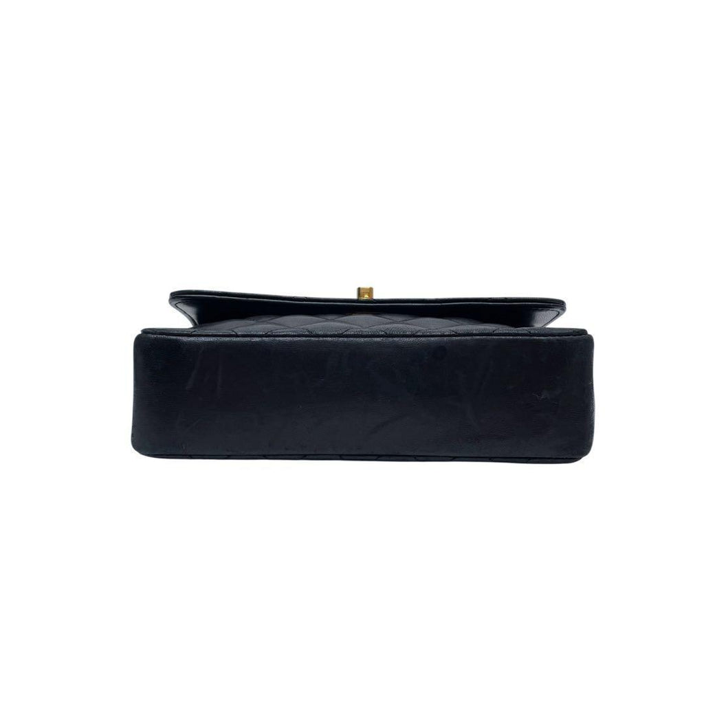 Chanel Mini Quilted Chain Shoulder Bag Lambskin CC Logo — view 6