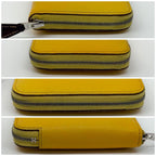 Hermes Azap Compact Silk in Coin Case Yellow Epsom Mini