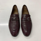 Hermes Paris Hhardware Leather Loafers Burgundy Sneaker — view 2