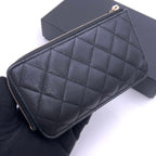 Chanel Quilted Caviar Leather Timeless Classic Card Case — view 2