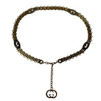 Gucci Interlocking Chain Belt with Logo Charm