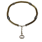 Gucci Interlocking Chain Belt with Logo Charm — view 2