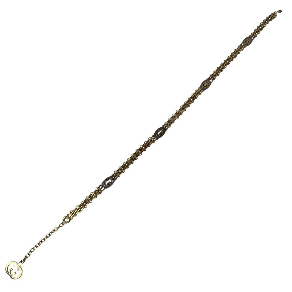 Gucci Interlocking Chain Belt with Logo Charm — view 9