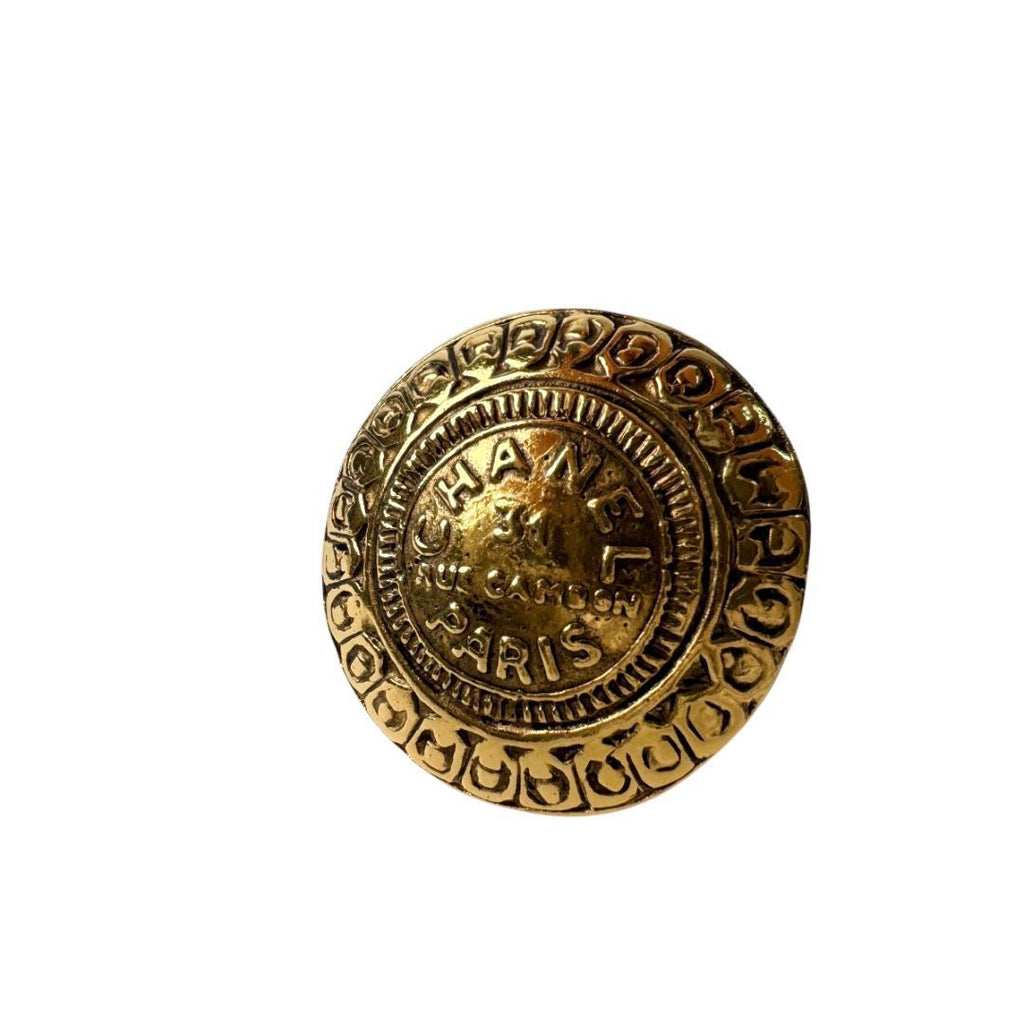 Chanel 31 Rue Cambon Brooch Gold