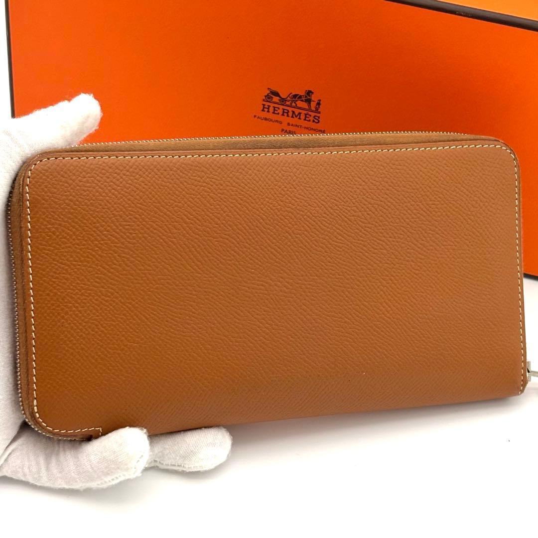 Hermes Wallet Azap Long Silk'in Brown Veau Epsom — view 3