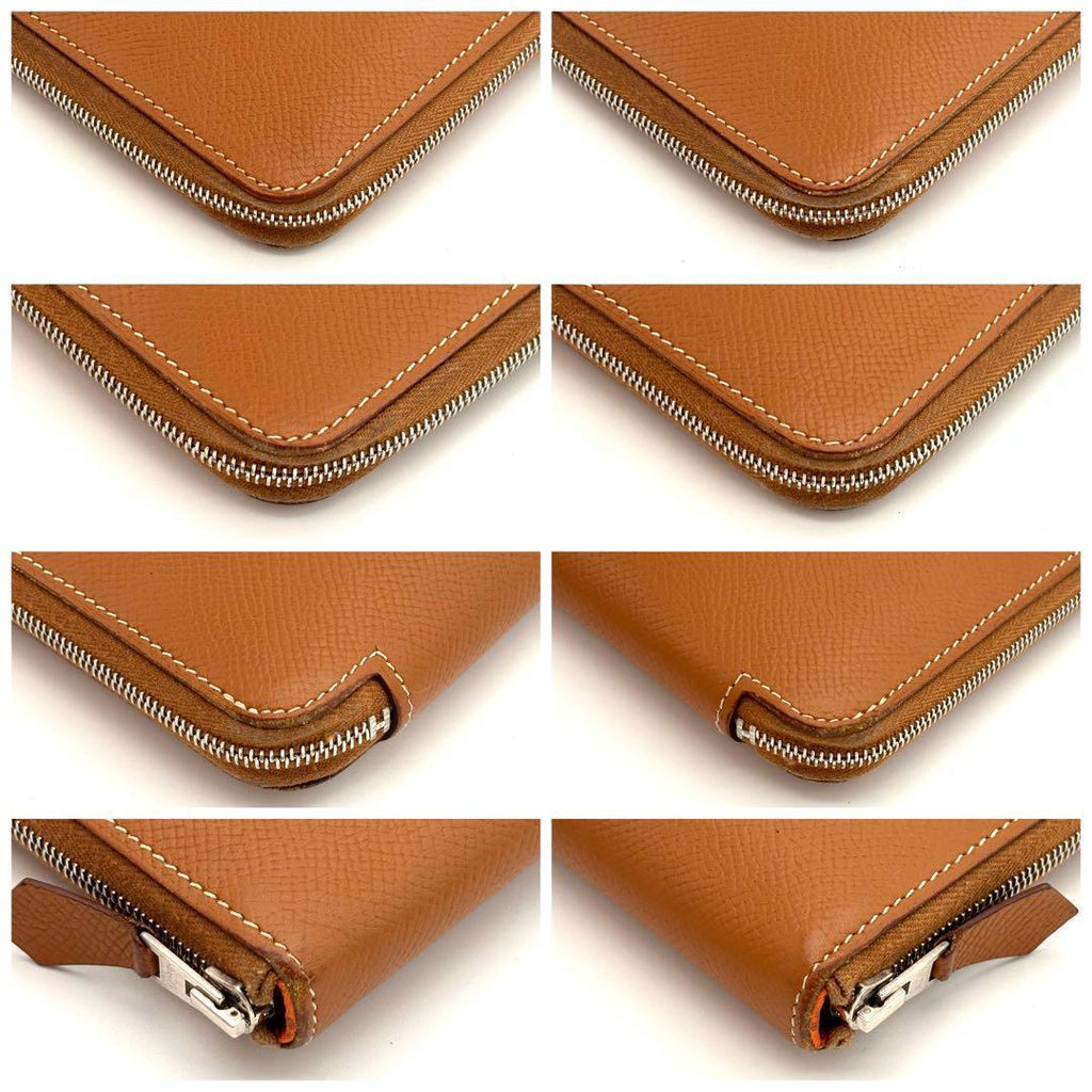 Hermes Wallet Azap Long Silk'in Brown Veau Epsom — view 5