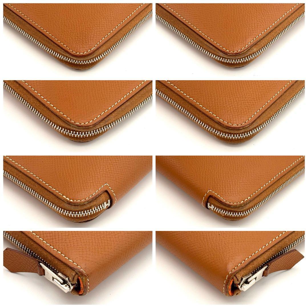 Hermes Wallet Azap Long Silk'in Brown Veau Epsom — view 5